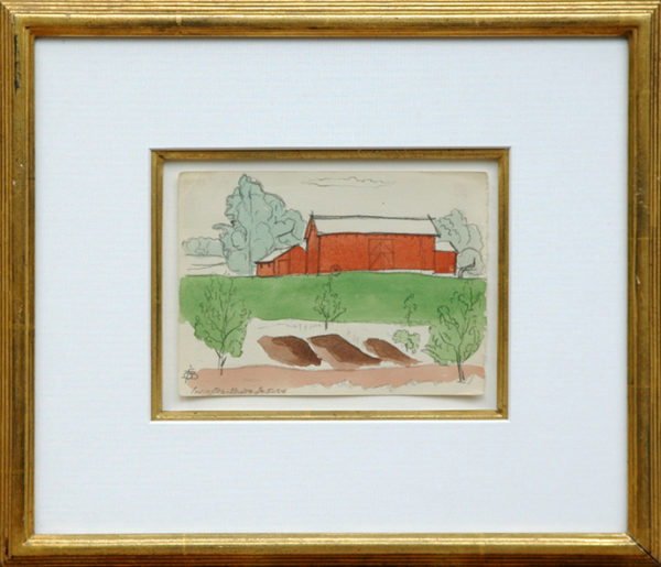 Bluemner, Oscar F.<br>(1867-1938)<br>“Red Barn”