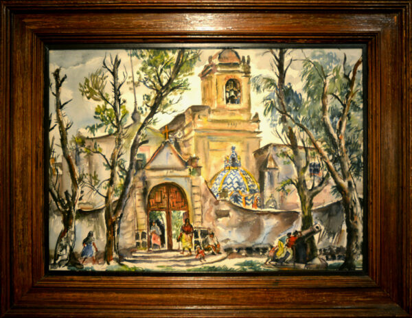 Shute, Ben<br>(1905-1986)<br>“Capella de San Diego, Churubusco, Coyoacan, Mexico City”